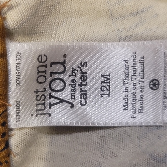 Carter's Wild Animal Print T-Shirt & Shorts Matching Set Size 12m - Picture 7 of 7